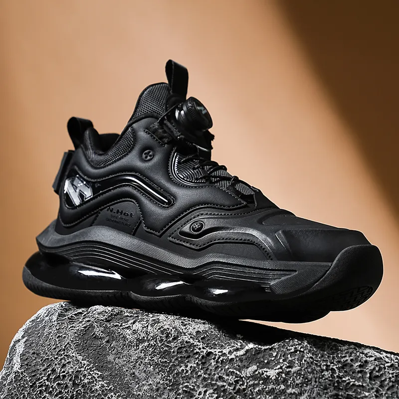N·HOT Slip-Resistant Breathable Height Increasing Low-Top EVA Air Cushion Rubber Casual Running Shoes Men's-11