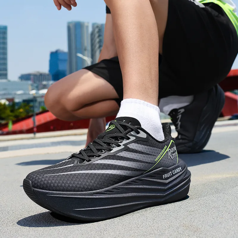 N·HOT Running Shoes Unisex Low Top Green-9