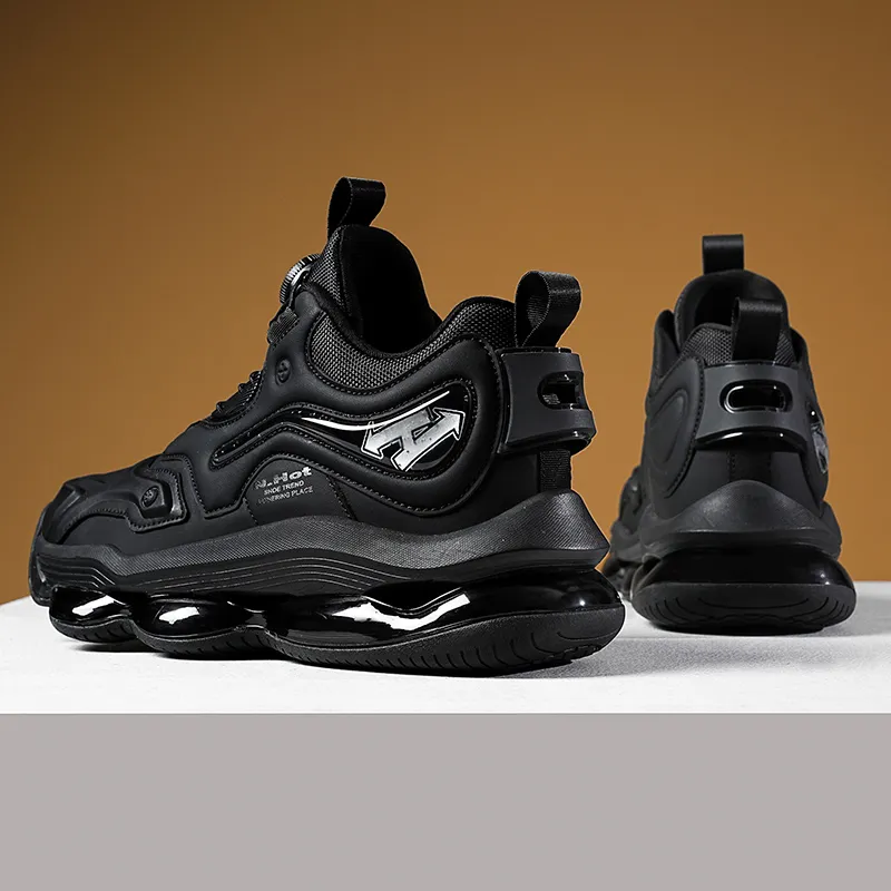 N·HOT Slip-Resistant Breathable Height Increasing Low-Top EVA Air Cushion Rubber Casual Running Shoes Men's-10