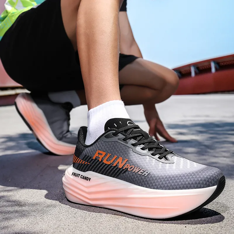 N·HOT Cushioning Lightweight Rebound Low Top Casual City Commute Running Shoes Unisex-4
