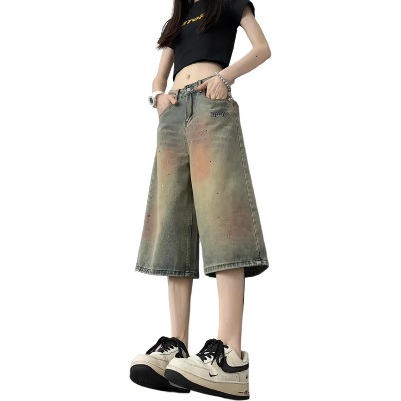 NXPTP Denim Shorts Unisex Washed Color-3