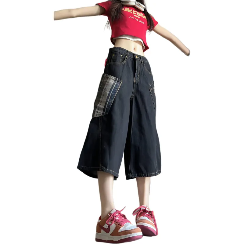 NXPTP Denim Shorts Unisex Black-3