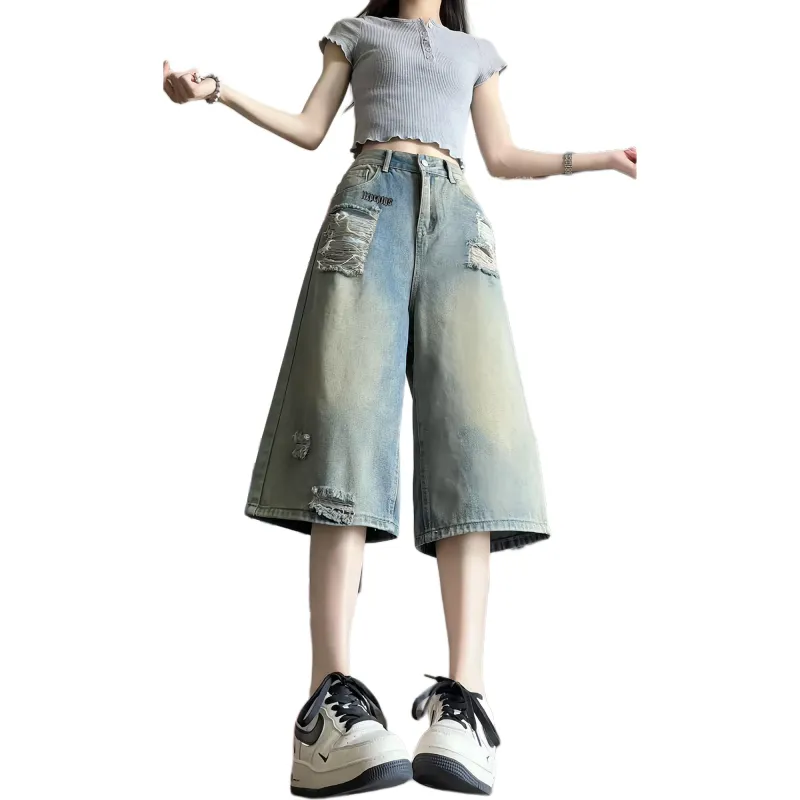 NXPTP Denim Shorts Unisex Vintage-4