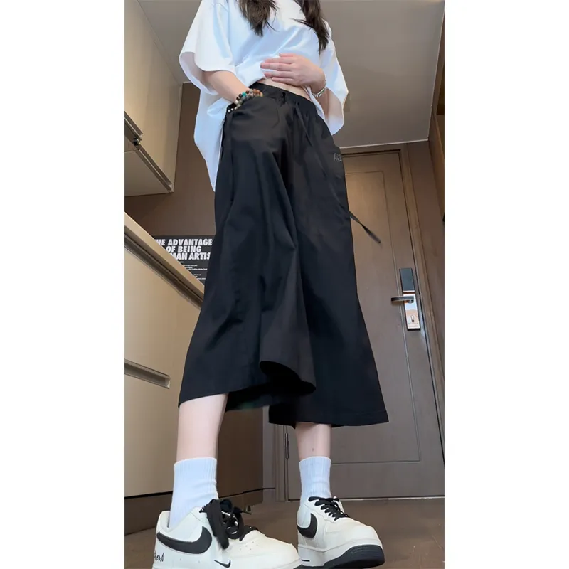NXPTP Summer Casual Pants Unisex Black-12
