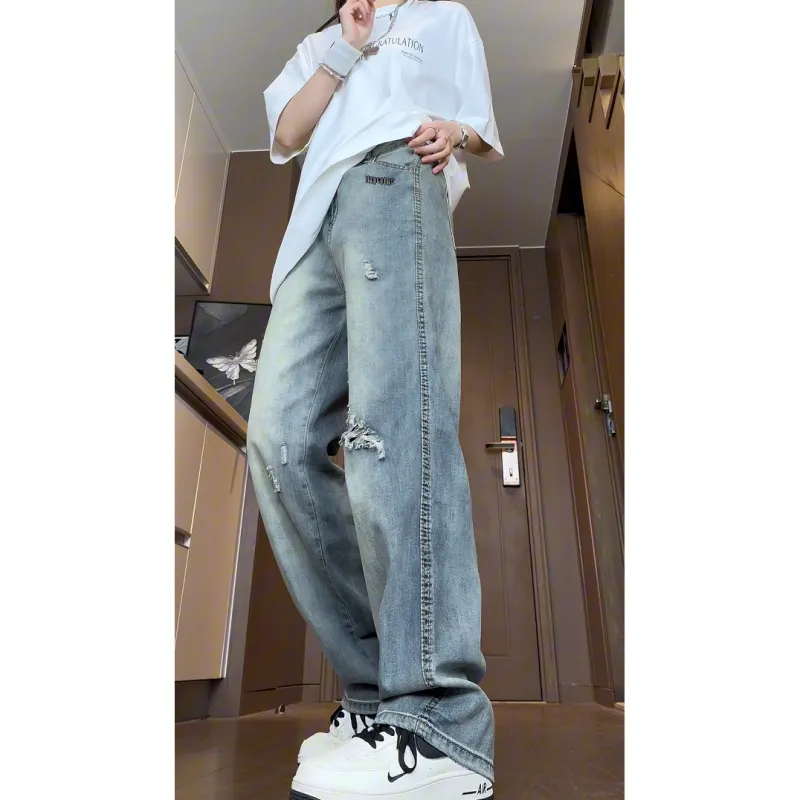 TESTUNG Summer Stylish Jeans Unisex Nostalgic Tone-5