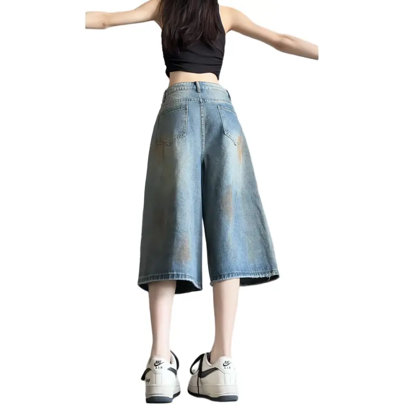 NXPTP Denim Shorts Unisex Washed Color-1