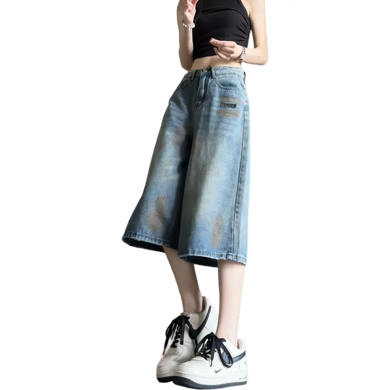 NXPTP Denim Shorts Unisex Washed Color-3