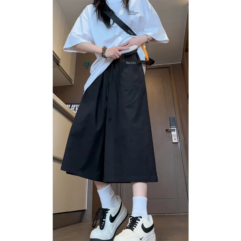NXPTP Summer Casual Pants Unisex Black-4