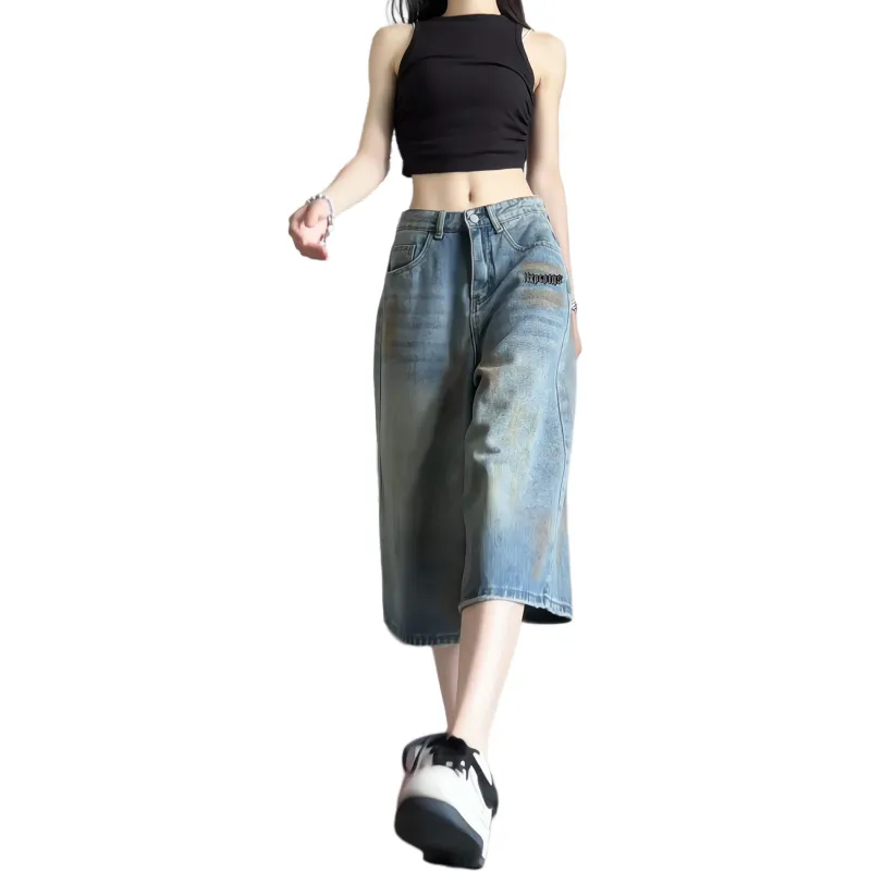 NXPTP Denim Shorts Unisex Washed Color-2