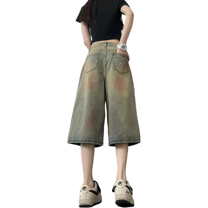 NXPTP Denim Shorts Unisex Washed Color-2