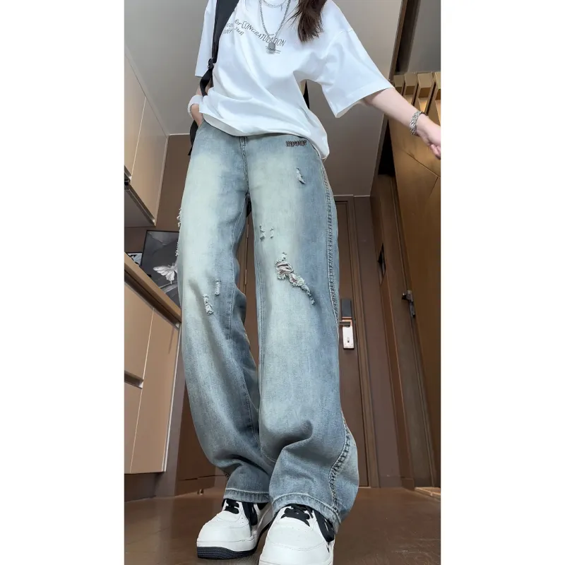 TESTUNG Summer Stylish Jeans Unisex Nostalgic Tone-4