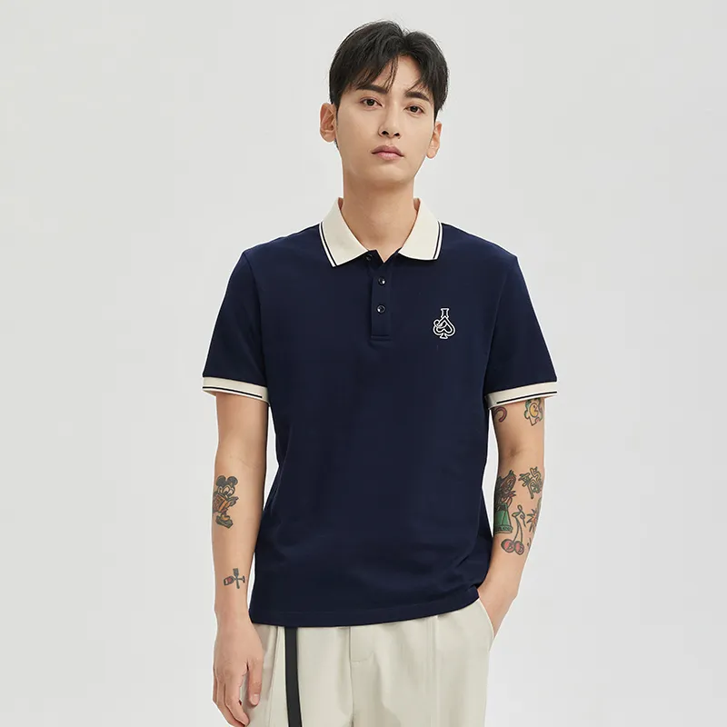 J.D.V Polo Shirt Men's Royal Blue-2