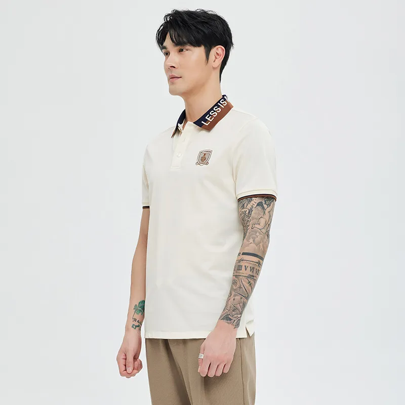 J.D.V Polo Shirts Men Beige-3