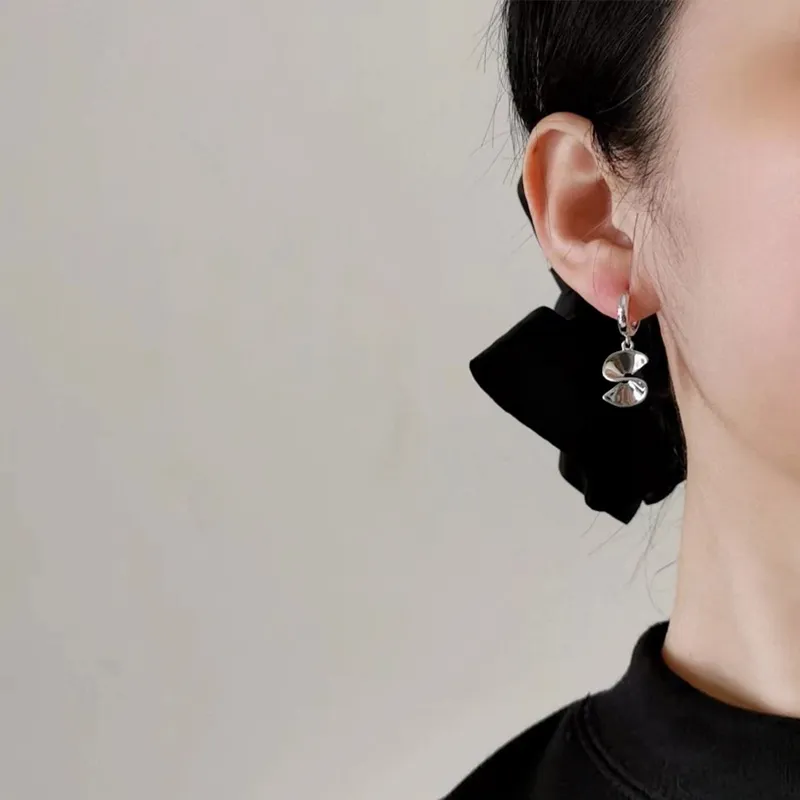 Pan star S925 Silver Earrings Women's-3