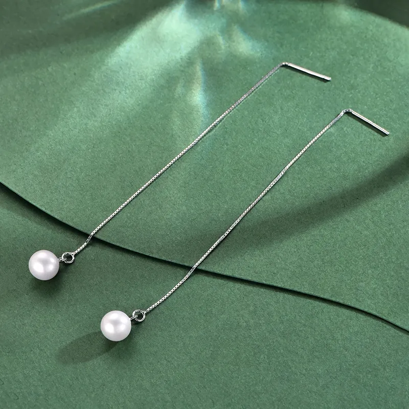 Pan star Pearl Drop Earrings Women's-2