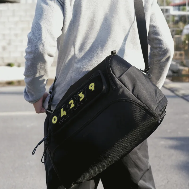 Lefight Polyester Crossbody Bag Unisex Black-2