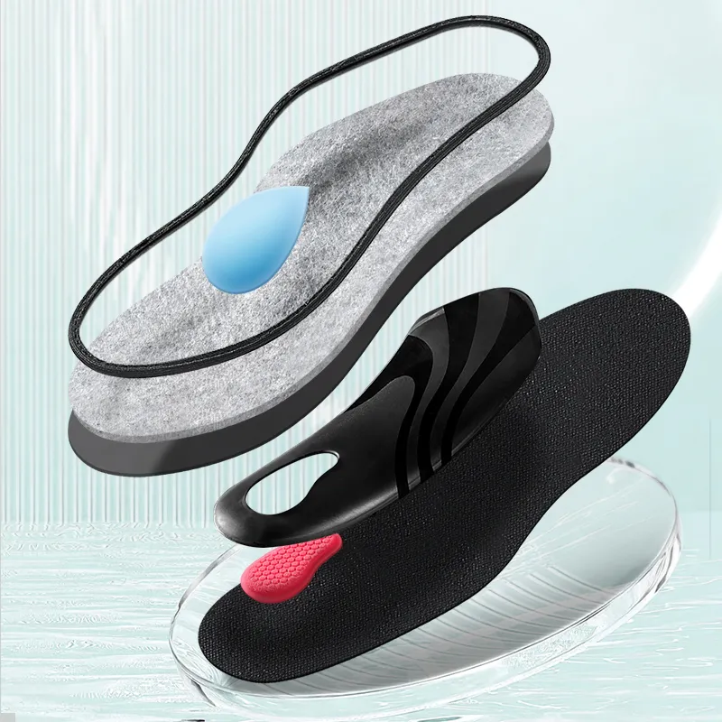 Maigaole Wool Felt Latex TPU Orthotic Pad Insoles Unisex-6