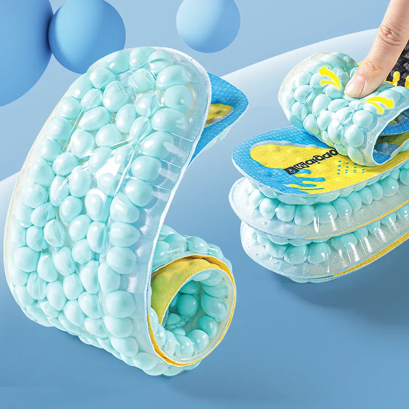 Maigaole Large Popcorn Kernels+GEL+Woven Fabric Insoles Unisex-2