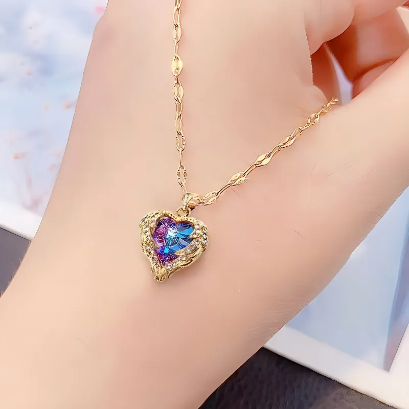 ALI THE FOX Titanium Steel Necklaces Women's-4
