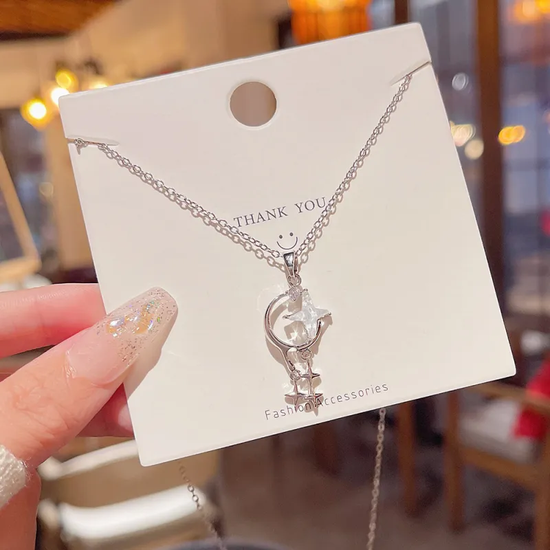 ALI THE FOX Titanium Steel Necklaces Women's-4