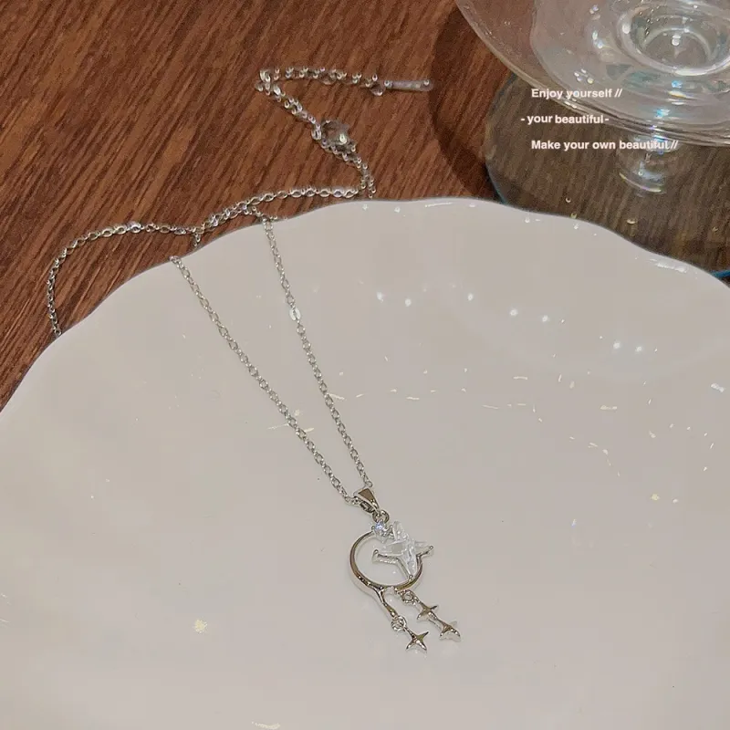 ALI THE FOX Titanium Steel Necklaces Women's-3