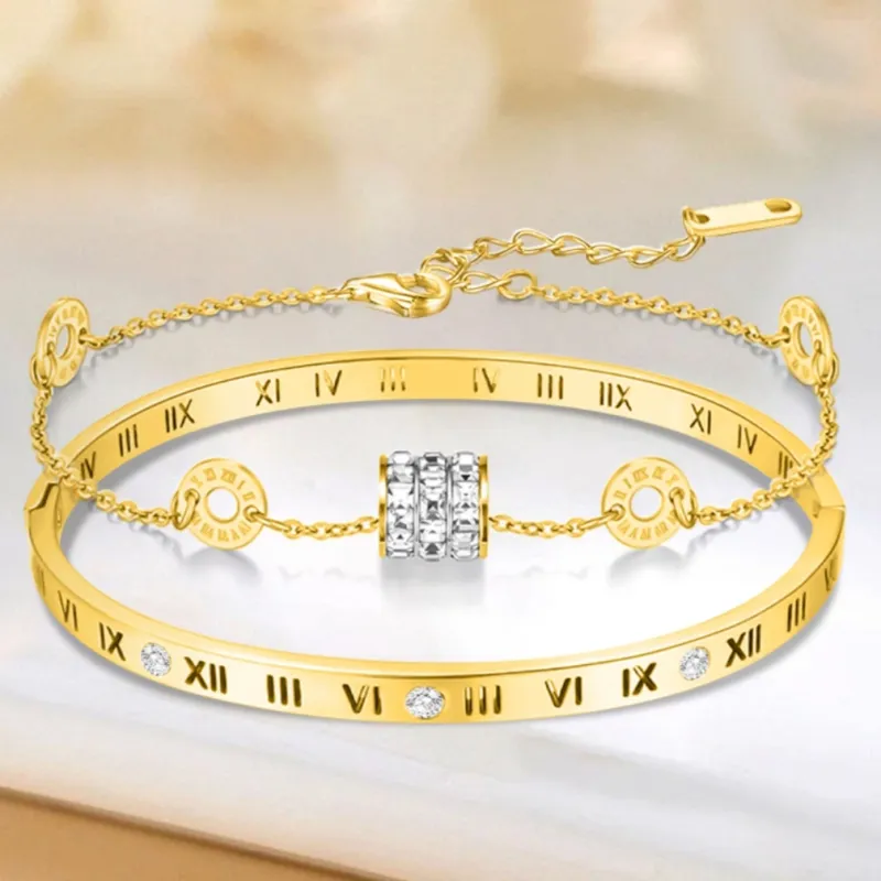ALI THE FOX Titanium Steel Bracelets Women's-17