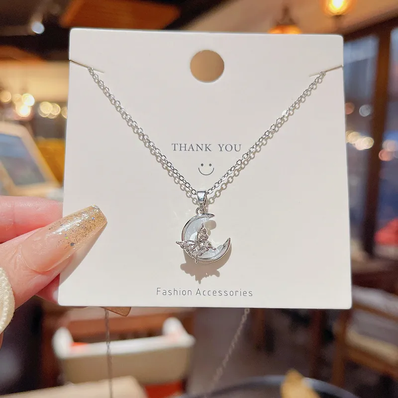 ALI THE FOX Titanium Steel Necklaces Women's-5