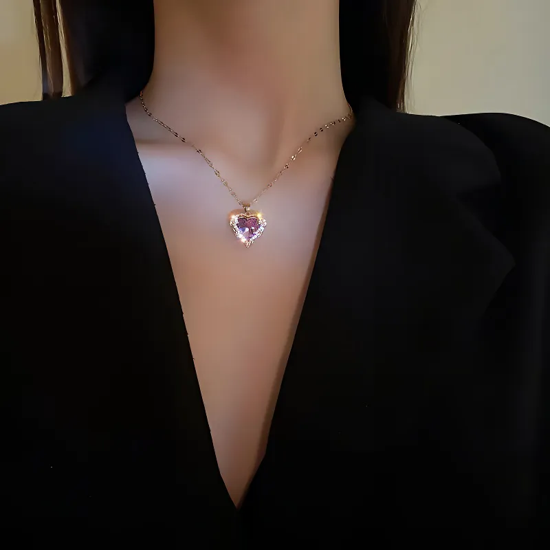 ALI THE FOX Titanium Steel Necklaces Women's-5