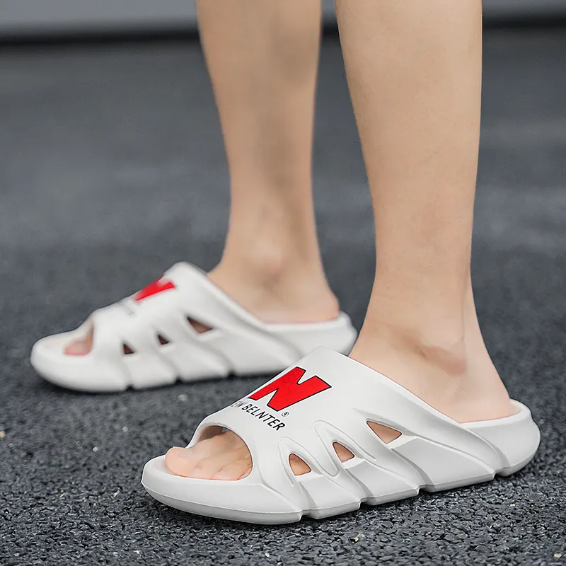 KLAOSD Quiet Slip Resistant Odor Resistant Slide Slippers Unisex-2