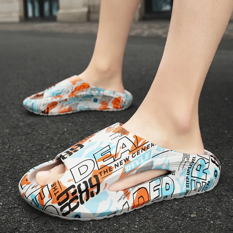 KLAOSD EVA Slip Resistant Abrasion Resistant Cushioning Slide Slippers Unisex-8