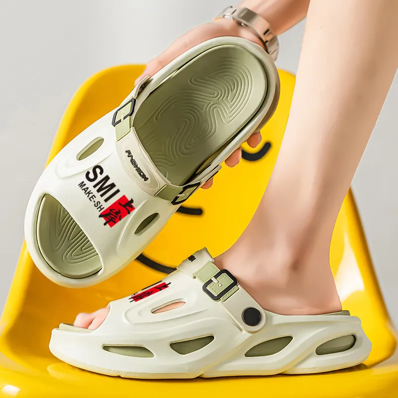 KLAOSD EVA Slip Resistant Shock Absorbers Slide Slippers Men's-22