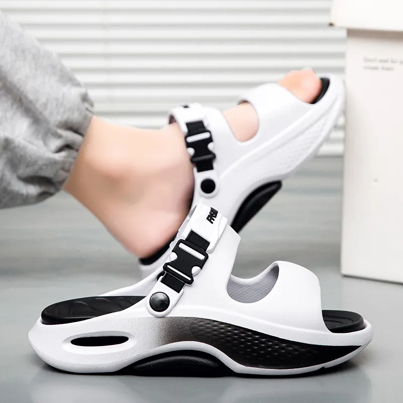KLAOSD Slip Resistant Abrasion Resistant Slide Slippers Men's-3