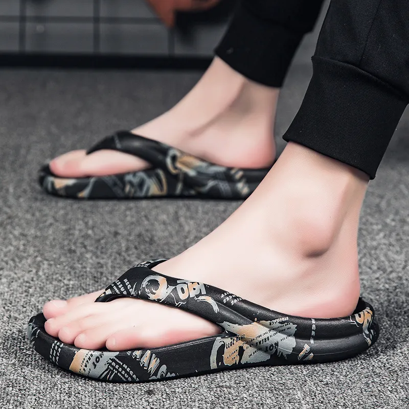 KLAOSD Odor Resistant Abrasion Resistant Slip Resistant Flip Flops Unisex-2