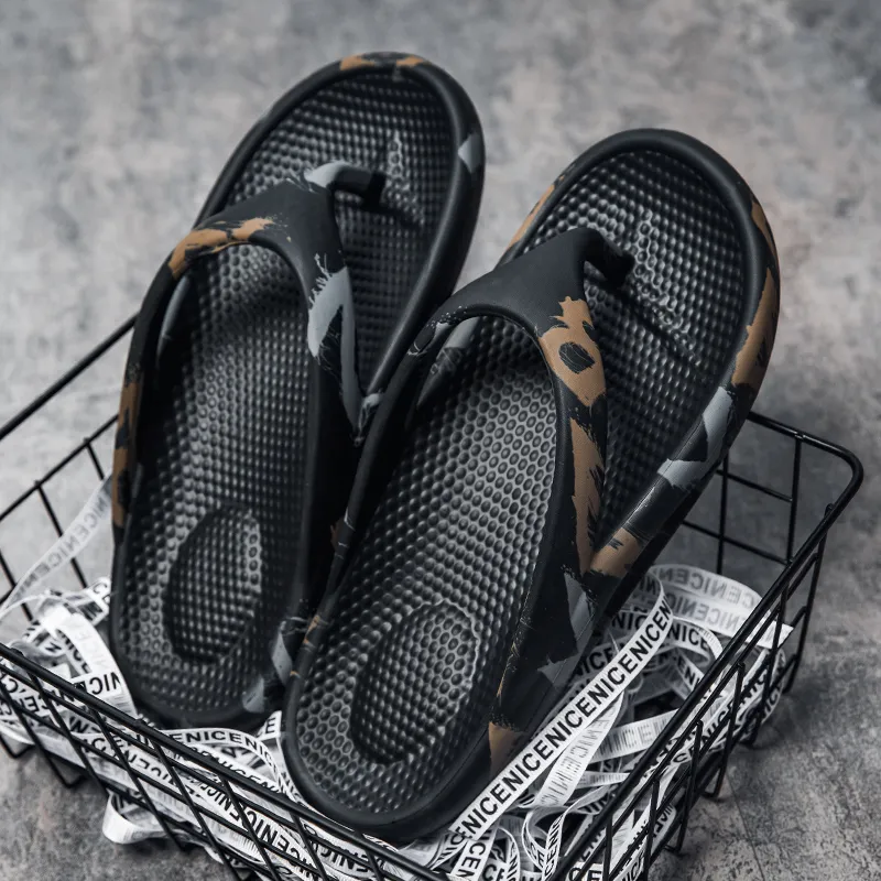 KLAOSD Odor Resistant Abrasion Resistant Slip Resistant Flip Flops Unisex-2