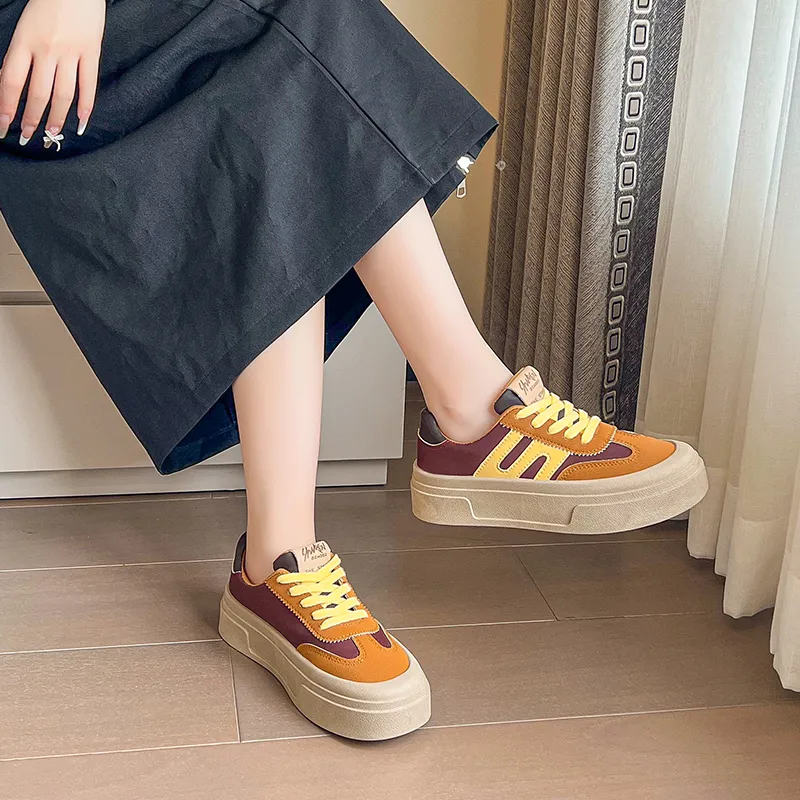 KLAOSD Anti Slip Wear Resistant Low Top Skateboard Shoes Women's-11