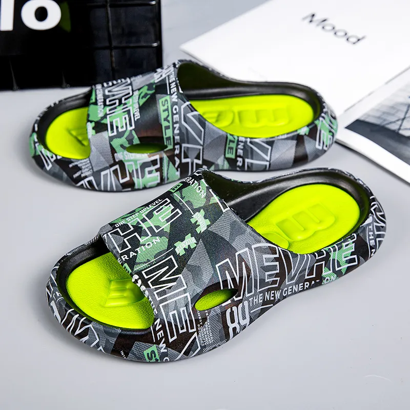 KLAOSD Slip Resistant Abrasion Resistant Cushioning Slide Slippers Men's-10