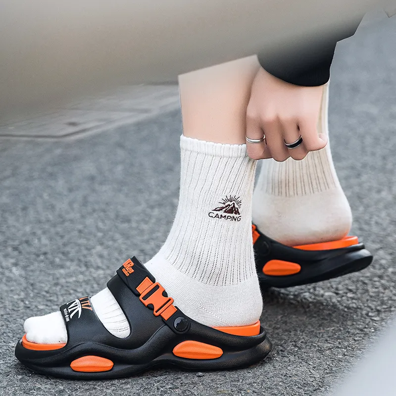 KLAOSD Slip Resistant Odor Resistant Abrasion Resistant Slide Slippers Men's-3