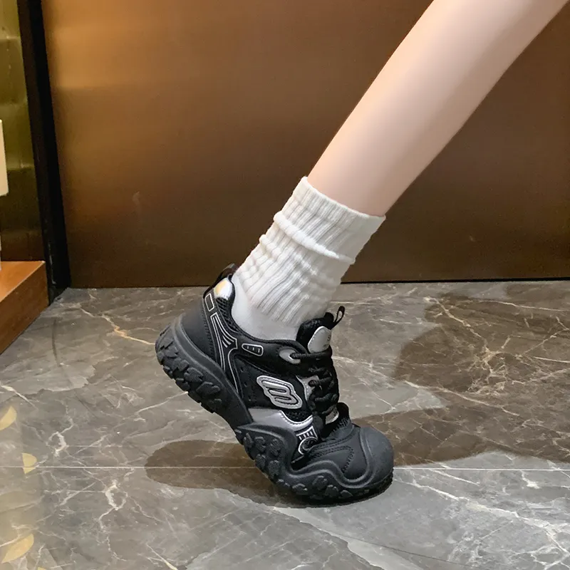 KLAOSD Slip Resistant And Breathable Low Top Chunky Sneakers Women's-5