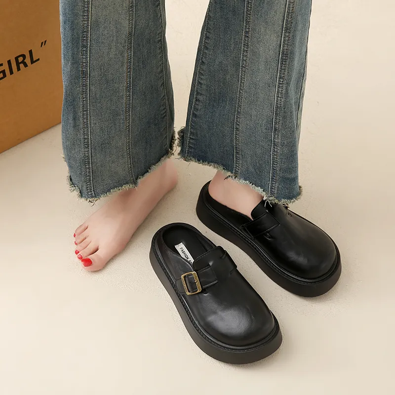KLAOSD Abrasion Resistant Slip Resistant Massage Closed Toe Slippers Women's-5