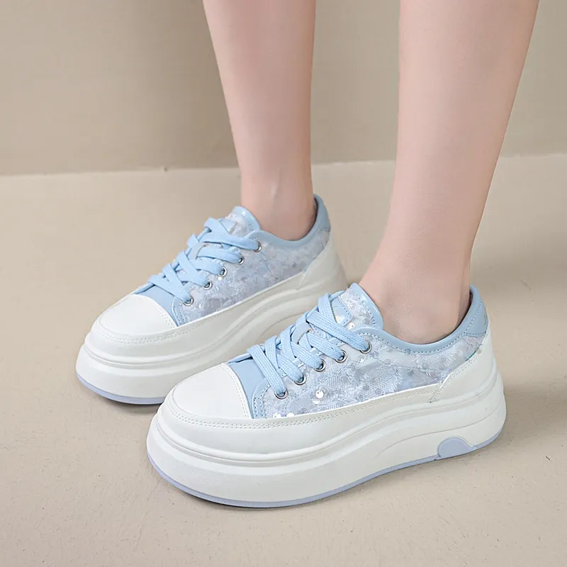 KLAOSD Anti Slip Wear Resistant Low Top Skateboard Shoes Women's-6