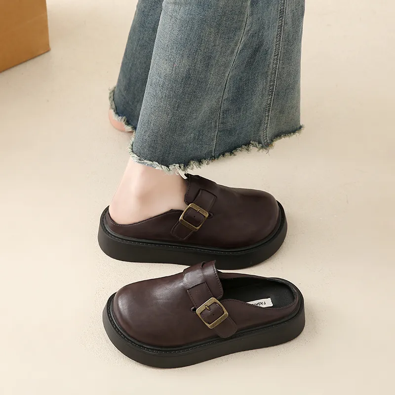 KLAOSD Abrasion Resistant Slip Resistant Massage Closed Toe Slippers Women's-16