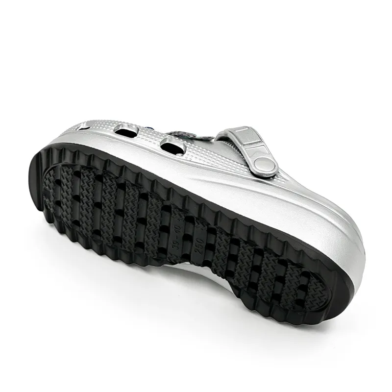 KLAOSD Clogs Unisex Black Full Silver-5