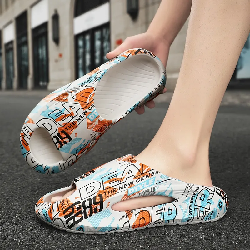 KLAOSD EVA Slip Resistant Abrasion Resistant Cushioning Slide Slippers Unisex-11