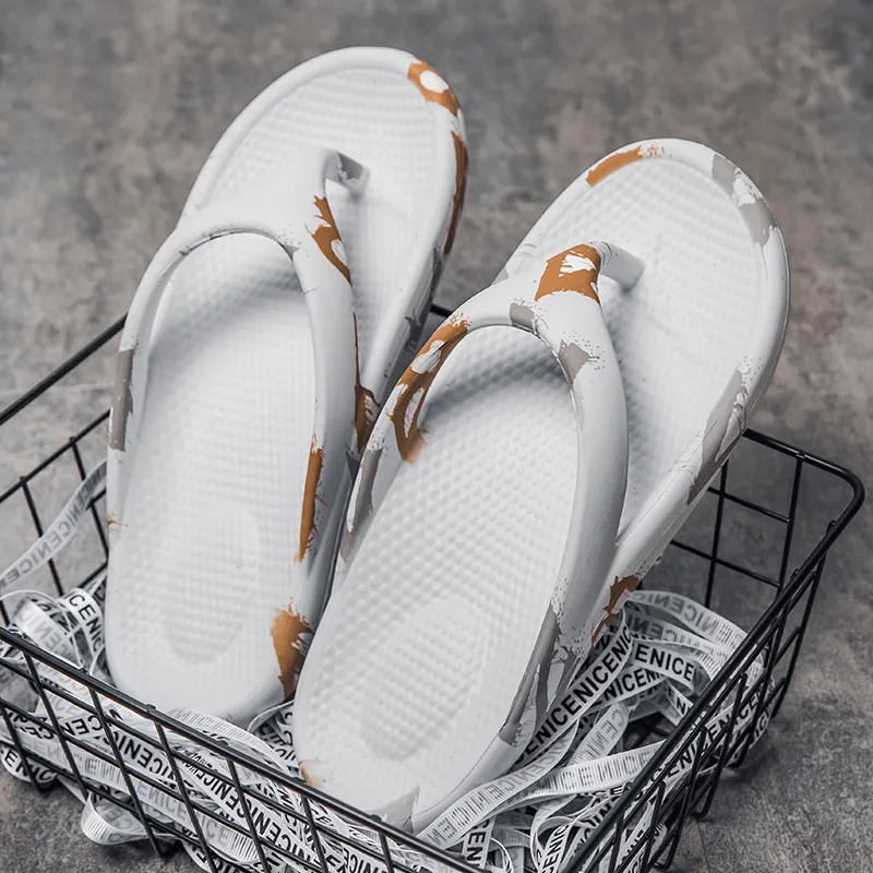 KLAOSD Odor Resistant Abrasion Resistant Slip Resistant Flip Flops Unisex-8