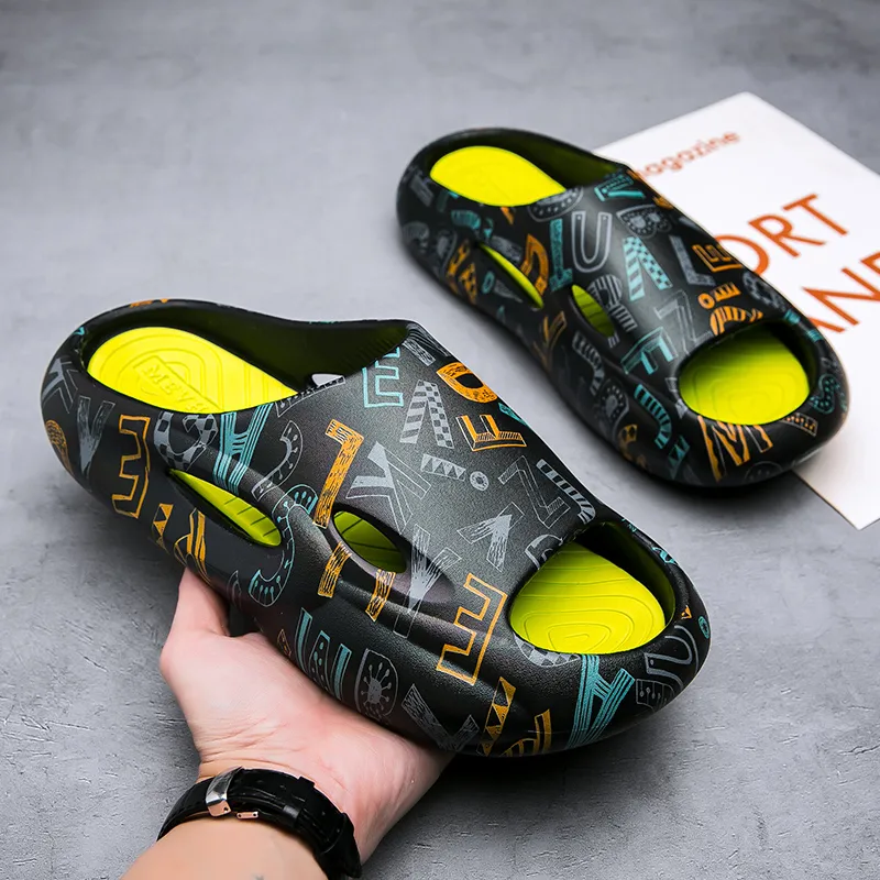 KLAOSD Slip Resistant Abrasion Resistant Cushioning Slide Slippers Unisex-11