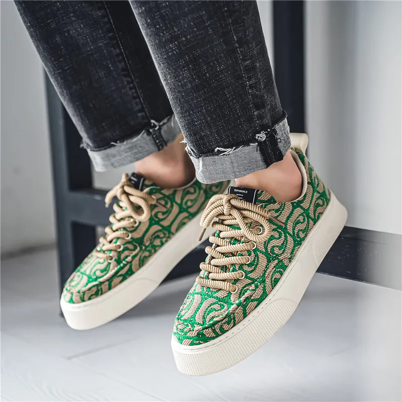 KLAOSD Slip Resistant, Abrasion Resistant, Breathable Low Top Canvas Shoes Men's-16