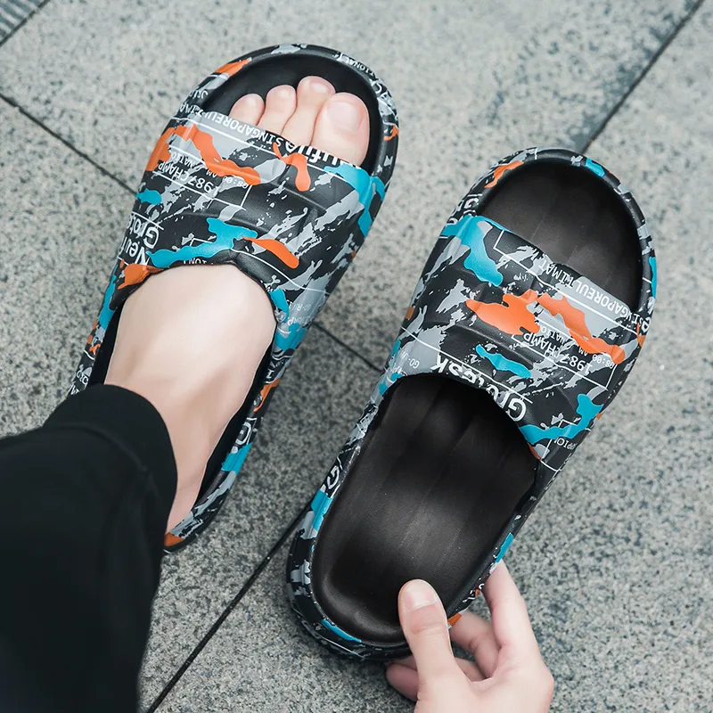 KLAOSD Slip Resistant Abrasion Resistant Cushioning Slide Slippers Unisex-1