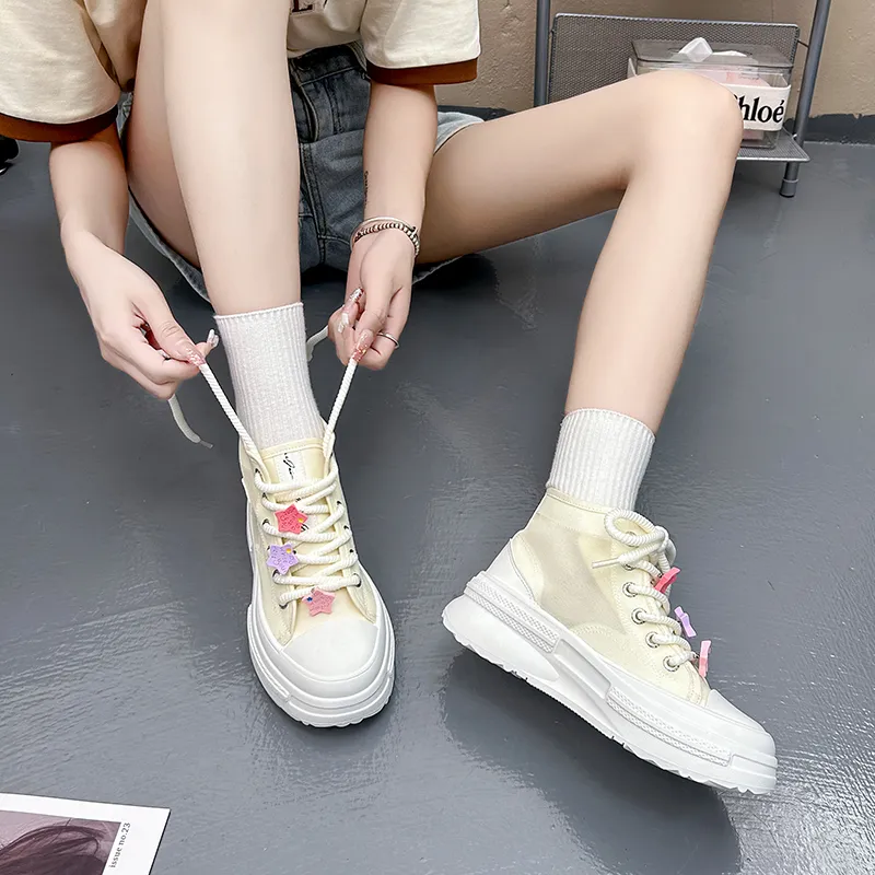 KLAOSD Anti Slip Wear Resistant High Top Skateboard Shoes Women's-2