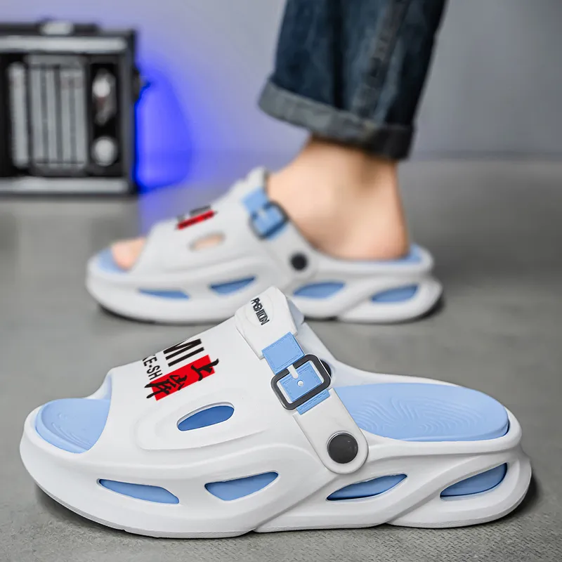KLAOSD EVA Slip Resistant Shock Absorbers Slide Slippers Men's-14