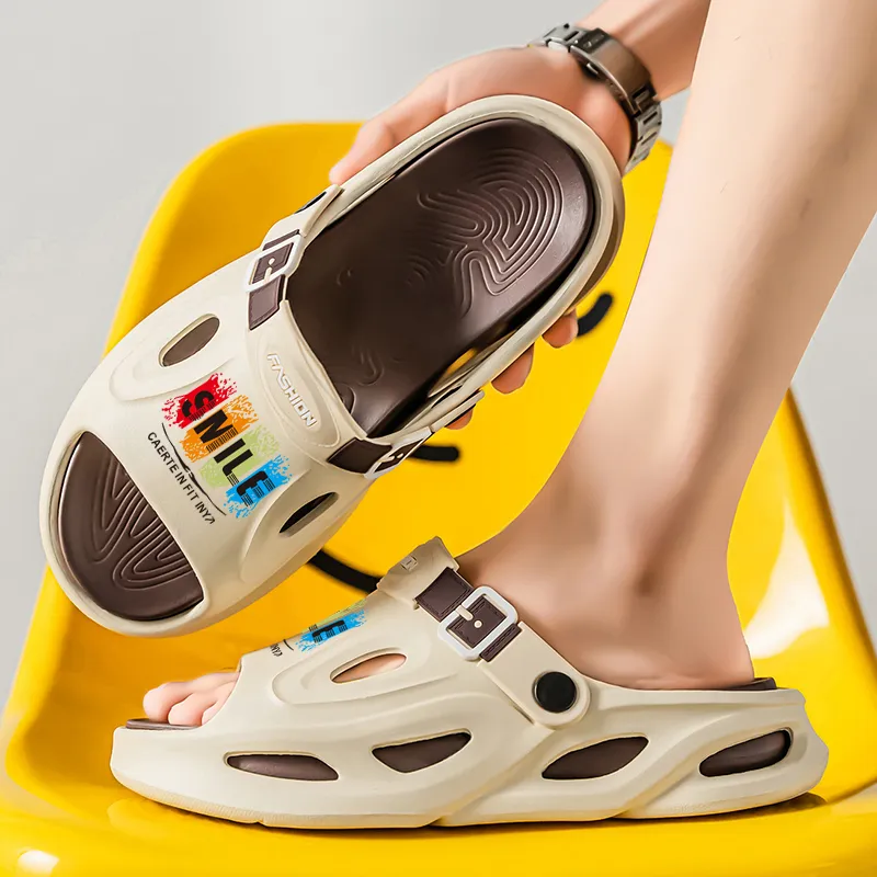 KLAOSD EVA Slip Resistant Shock Absorbers Slide Slippers Men's-8